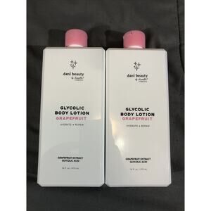 2 PACK ~ DANI BEAUTY Glycolic Body Lotion Grapefruit 16 Oz NEW PRODUCT